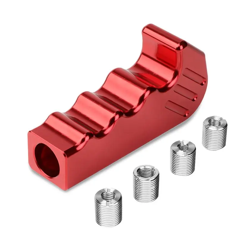 M8/M10/M12 Manual Mt Red Pistol Grip Racing Shifter Lever Shift Knob Handle Bar 1