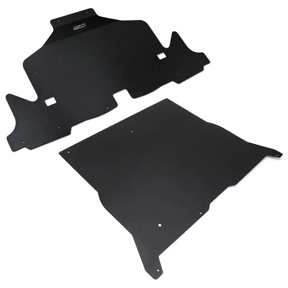Hps Black Front & Rear Engine Skid Plate Undertray Protection Shield For Tesla 17-23 Model 3/20-23 Model Y 1