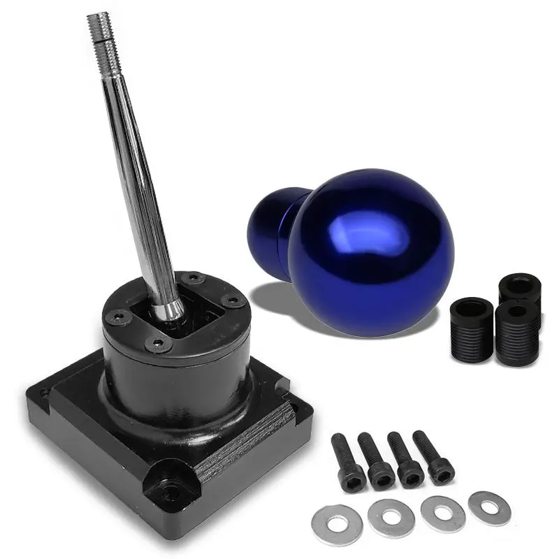 Megan Short Throw Shifter+Blue Round/ Shift Knob For 93-95 Mazda Rx-7 Fd35 Mt 1