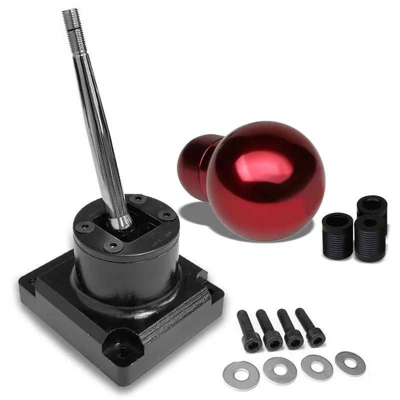 Megan Short Throw Shifter+Red Round/ Shift Knob For 93-95 Mazda Rx-7 Fd35 Mt 1