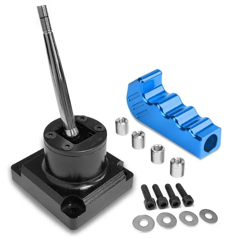 Megan Short Throw Shifter+Blue Pistol Grip/ Knob For 93-95 Mazda Rx-7 Fd35 Mt 1