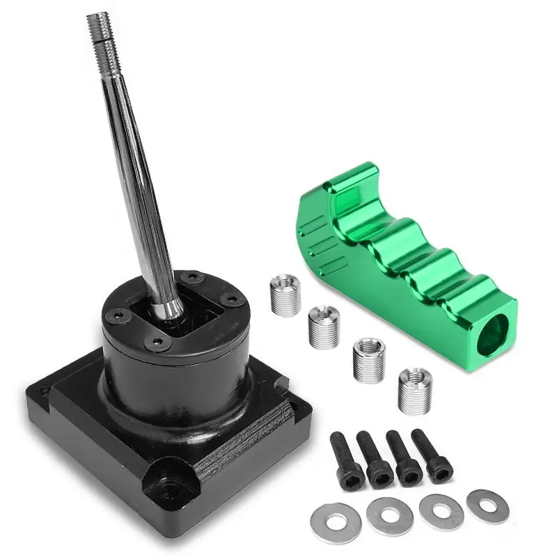 Megan Short Throw Shifter+Green Pistol Grip/ Knob For 93-95 Mazda Rx-7 Fd35 Mt 1