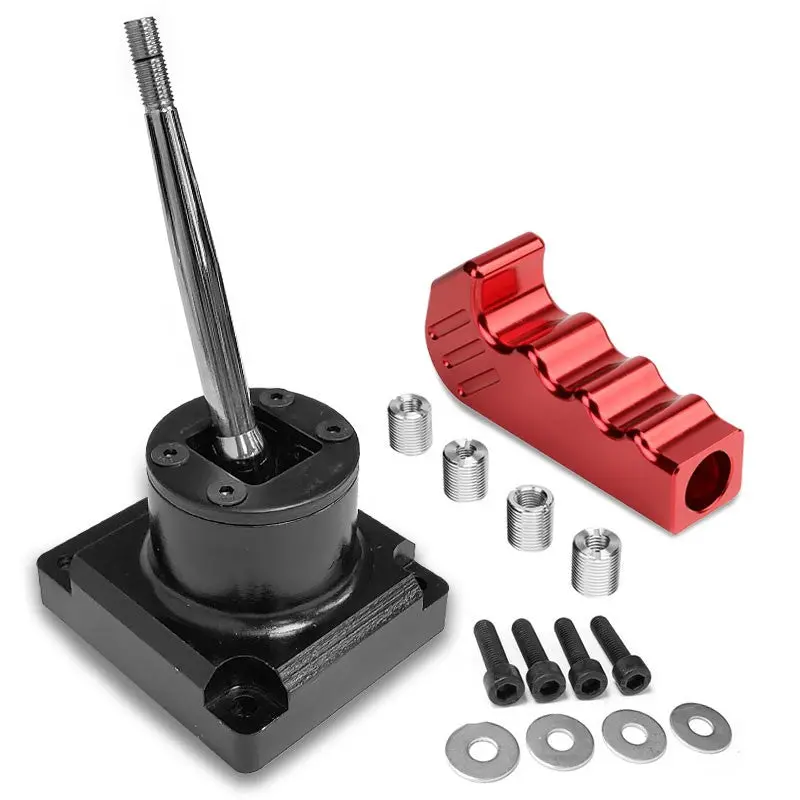 Megan Short Throw Shifter+Red Pistol Grip/ Knob For 93-95 Mazda Rx-7 Fd35 Mt 1