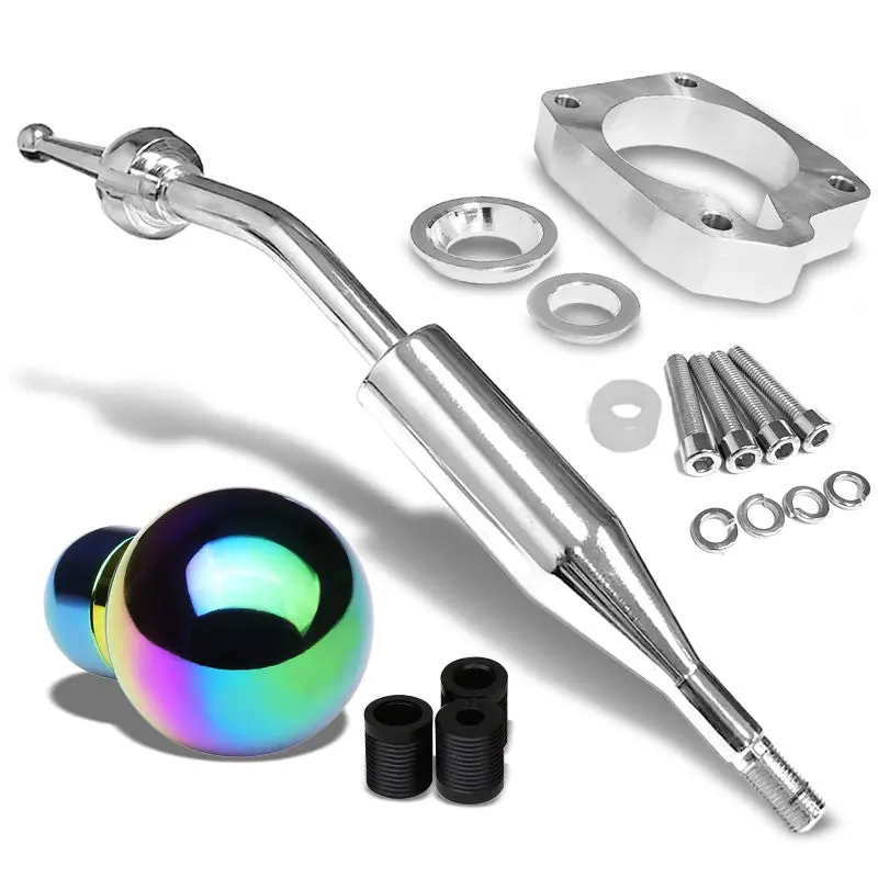 Manzo Short Shifter+Iridium Round/ Shift Knob For 83-87 Corolla Gts Ae86 Mt 1