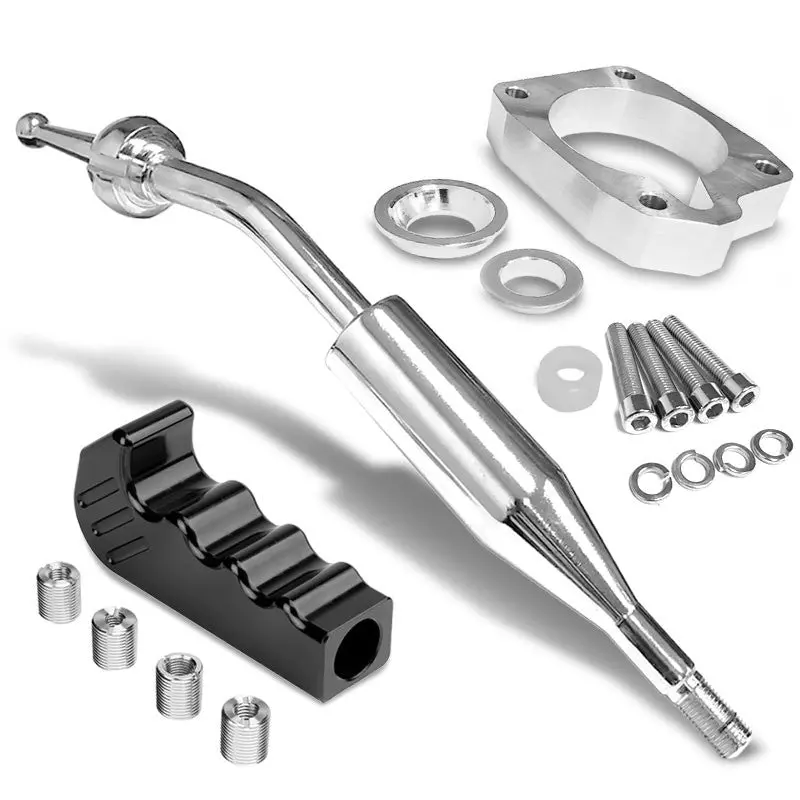 Manzo Short Shifter+Black Pistol Grip Shift Knob For 83-87 Corolla Gts Ae86 Mt 1