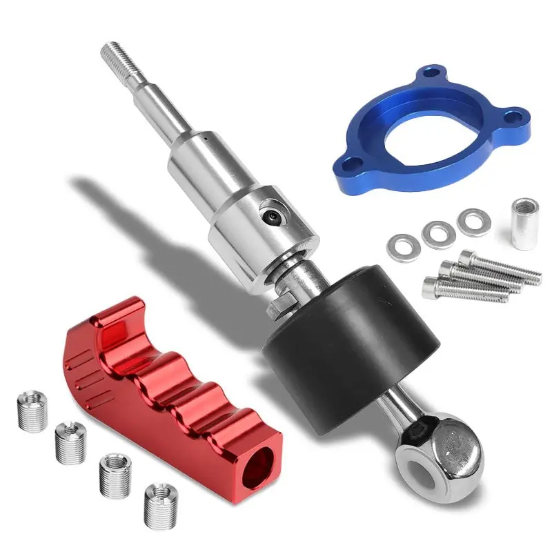Megan Short Throw Shifter+Red Pistol Grip Knob For 03-08 Nissan 350Z Z33 Mt 1