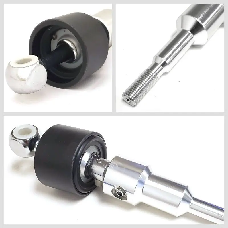 Megan Short Throw Shifter+Gold Pistol Grip Knob For 03-08 Nissan 350Z Z33 Mt 2