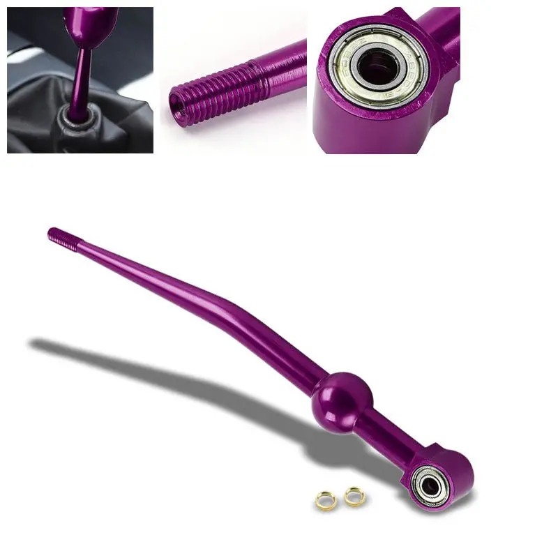 Purple Aluminum Short Single Bend Shifter For Honda/Acura 88-01 Civic/Integra 1