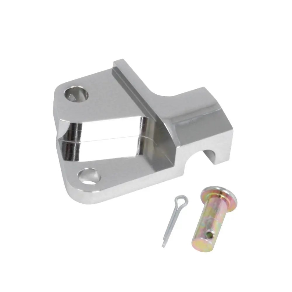 Manzo Usa 6061 T-6 Billet Steel Chrome Shifter Adapter For 01-05 Honda Civic Mt 1