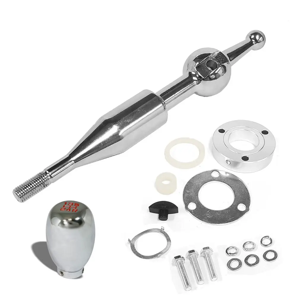 Manzo Short Throw Shifter+Chrome Type-R Style Shift Knob For 90-97 Miata Mx-5 1