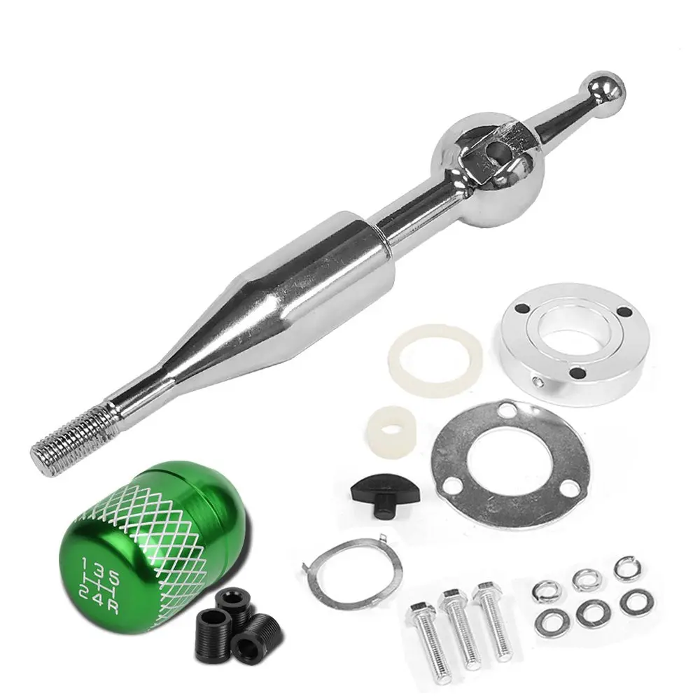 Manzo Short Throw Shifter+Green Netted Style Shift Knob For 90-97 Miata Mx-5 1