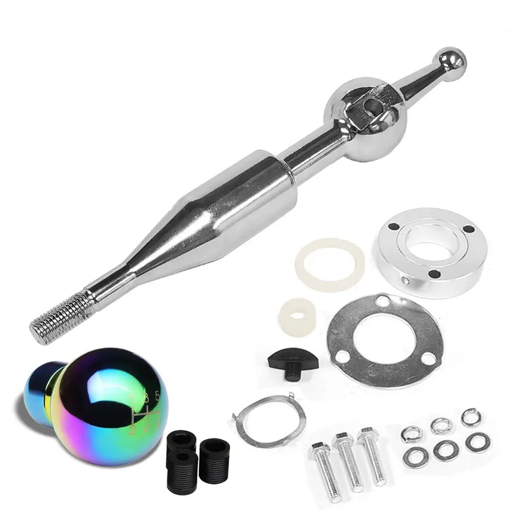 Manzo Short Throw Shifter+Iridium Pattern Ball Shift Knob For 90-97 Miata Mx-5 1