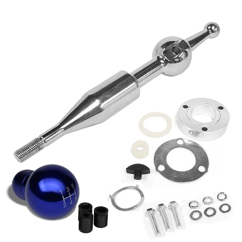 Manzo Short Throw Shifter+Blue Ball Shape Shift Knob For 90-97 Miata Mx-5 1