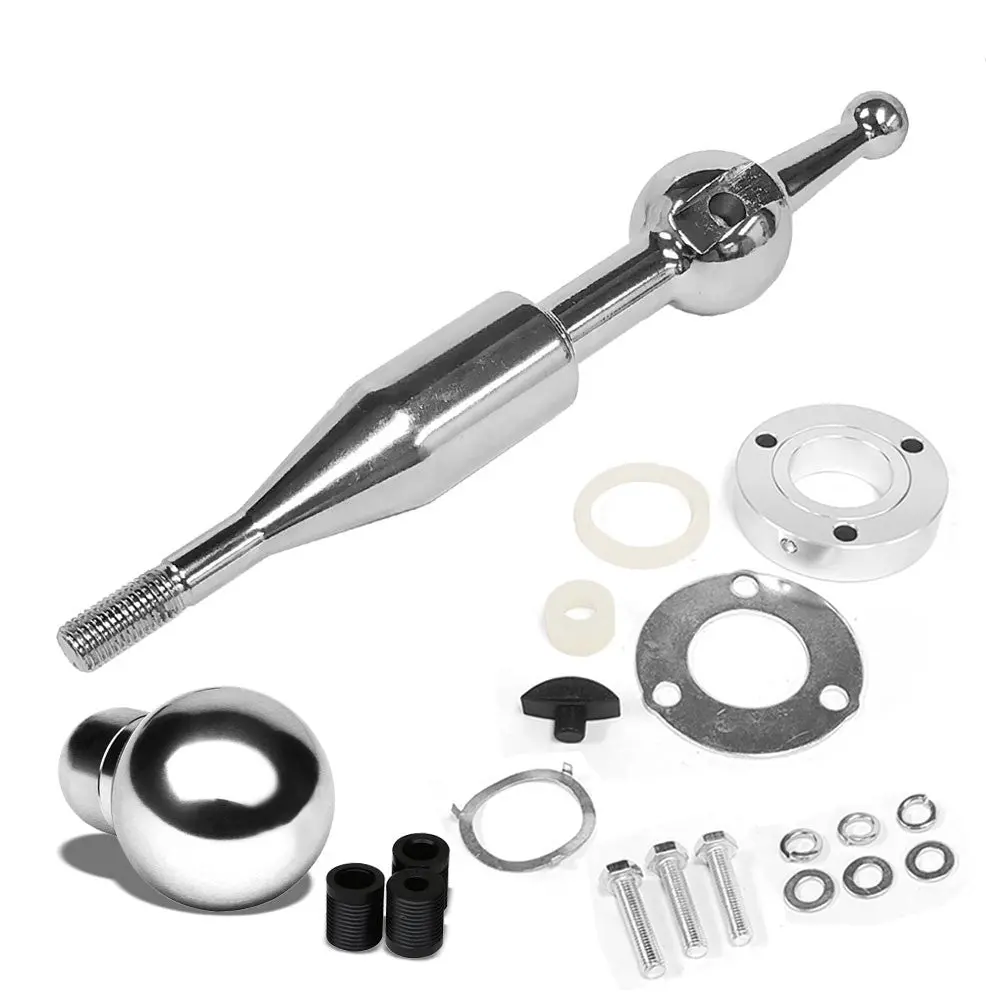Manzo Short Throw Shifter+Chrome Clear Pattern Ball Shift Knob For 90-97 Mx-5 1