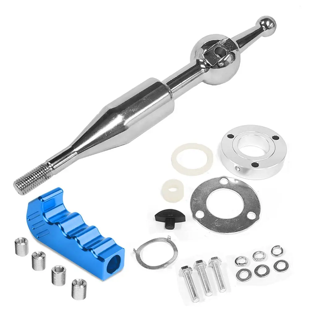 Manzo Short Throw Shifter+Blue Pistol Grip Shift Knob For 90-97 Miata Mx-5 1