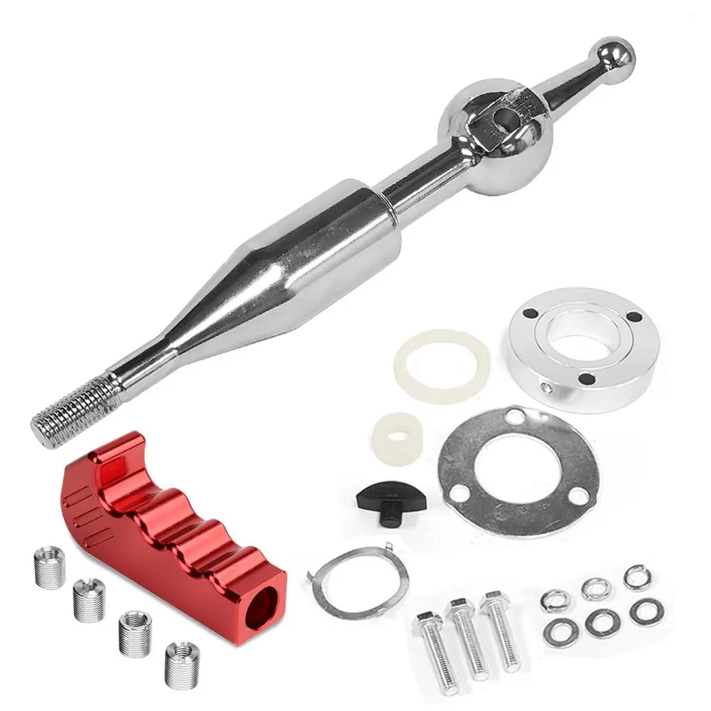 Manzo Short Throw Shifter+Red Pistol Grip Shift Knob For 90-97 Miata Mx-5 1