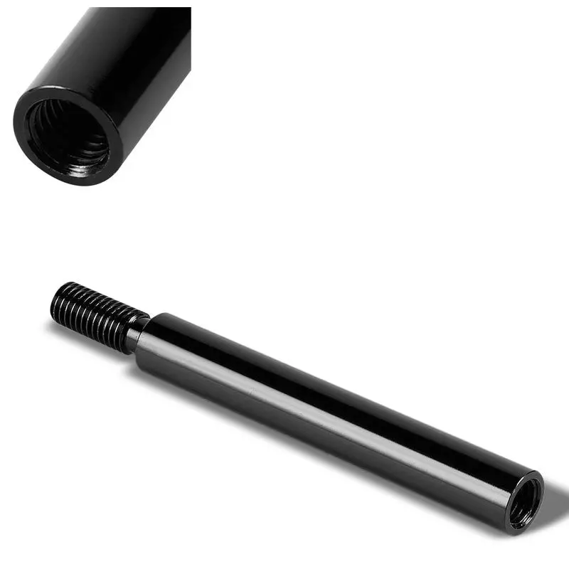 Black Aluminum M10 X 1.5 Manual Shifter Lever/Shift Knob 3.75" Type 1 Extension 1