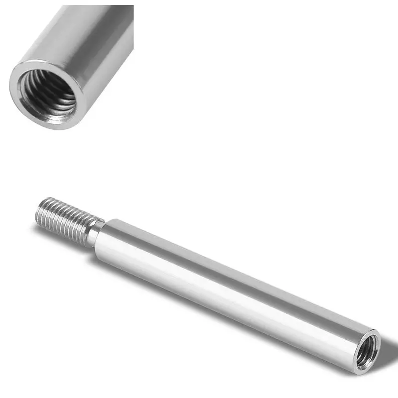 Silver Aluminum M10 X 1.5 Manual Shifter Lever/Shift Knob 3.75" Type 1 Extension 1