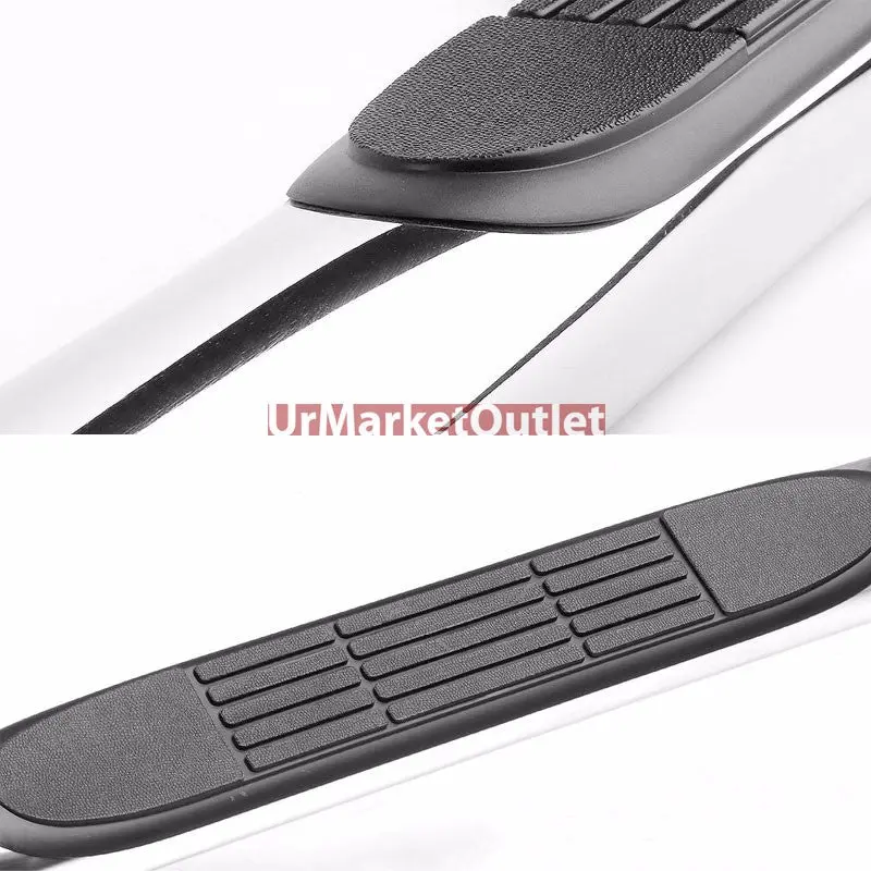 (90 Bend End Metal) Running Board Nerf Bar For 04-09 Dodge Durango/07-09 Chrysler Aspen 1