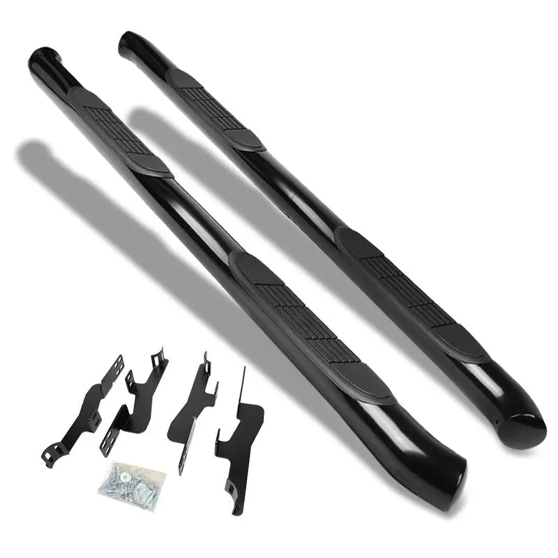 (Curved End Black) T2 Running Board Nerf Bar For 01-06 Acura Mdx (Yd1)/03-08 Honda Pilot (Yf1/2) 1