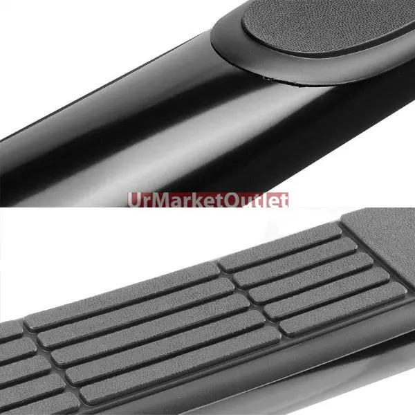 (Curved End Black) Running Board Nerf Bar For 13-20 Nissan Pathfinder (R52 4Th Gen) 1