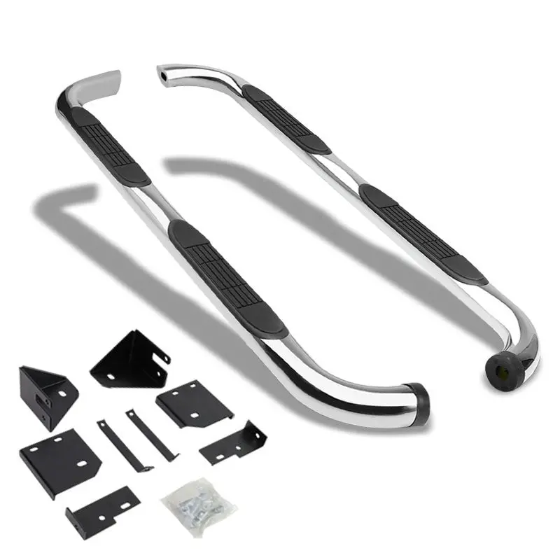 (90 Bend End Metal) Running Board Nerf Bar For 98-11 Ford Ranger/03-04 Mazda B2300/98-04 B3000 B4000 [Extended Cab] 1