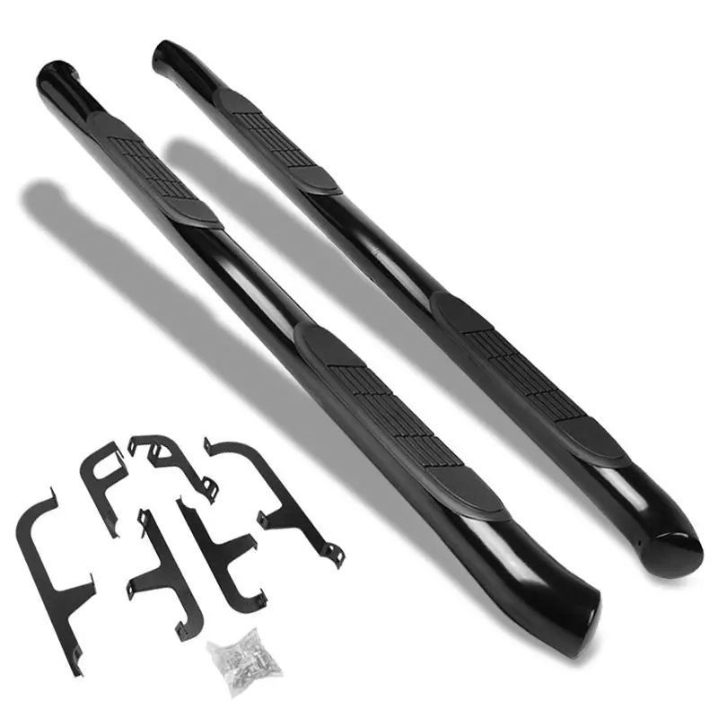 (Curved End Black) Running Board Nerf Bar For 18+ Volkswagen Atlas (Ca1 1St Gen) 1