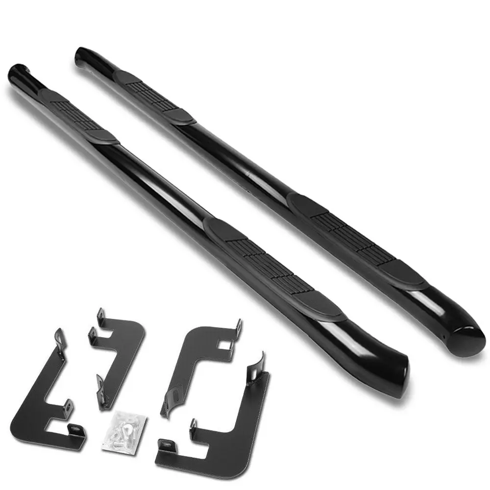 (Curved End Black) Running Board Nerf Bar For 14-20 Acura Mdx (Yd3 3Rd Gen) 1