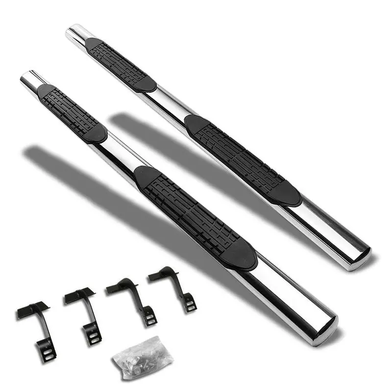 (Straight Design Metal) Running Board Nerf Bar For 15+ Ford F-150/17+ F-250 F-350 Super Duty [Extended Cab] 1