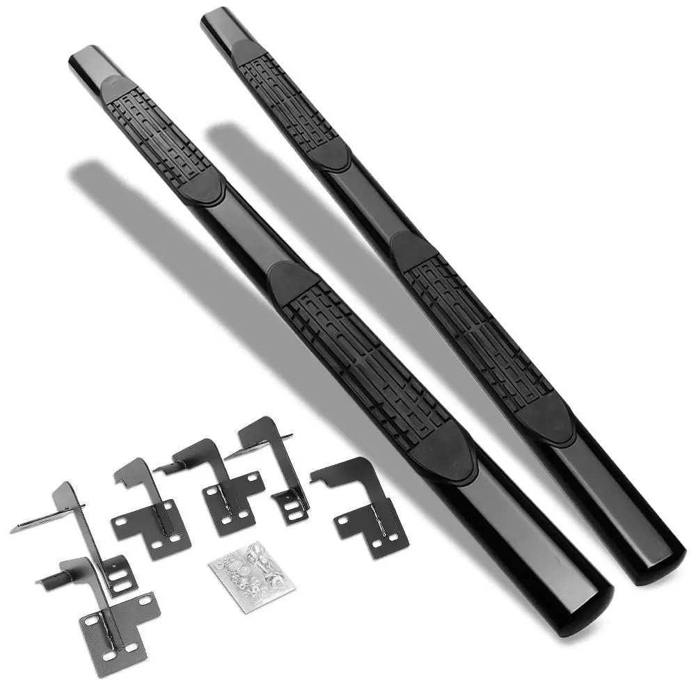 (Straight Design Black) Running Board Nerf Bar For 19+ Ram 1500 (Dt 5Th Gen) [Extended Cab] 1