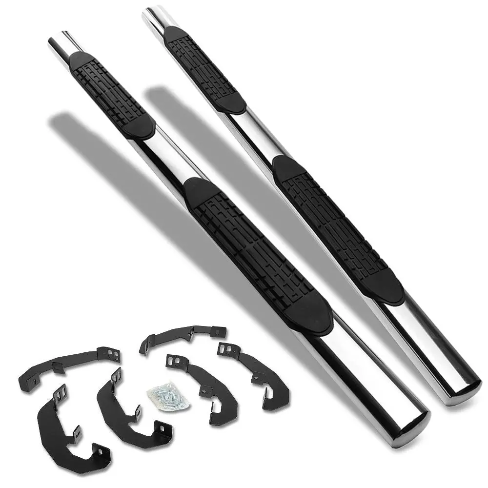 (Straight Design Metal) Running Board Nerf Bar For 19+ Silverado Sierra 1500/20+ 2500 3500 Hd T1xx [Extended Cab] 1