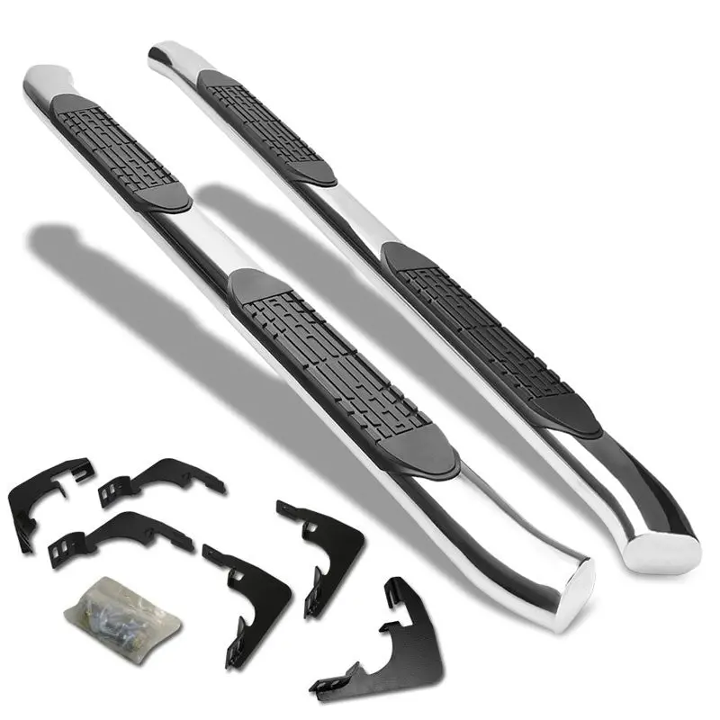 (Curved End Oval Metal) Running Board Nerf Bar For 15+ Chevrolet Colorado (Rg)/15+ Gmc Canyon (Rg) [Crew Cab] 1