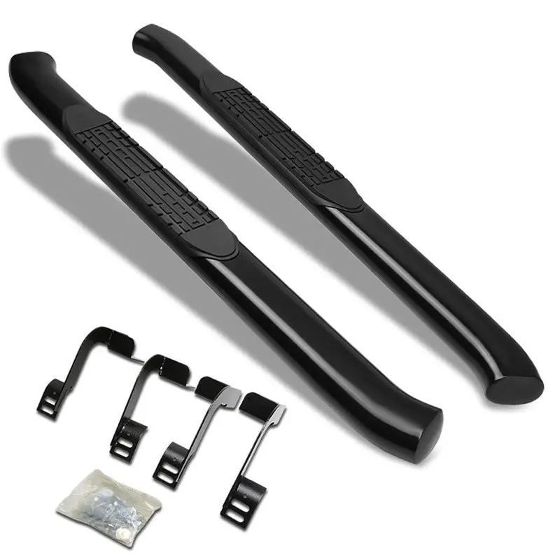 (Curved End Oval Black) Running Board Nerf Bar For 09+ Ram 1500/2500/3500 [Standard Cab] 1