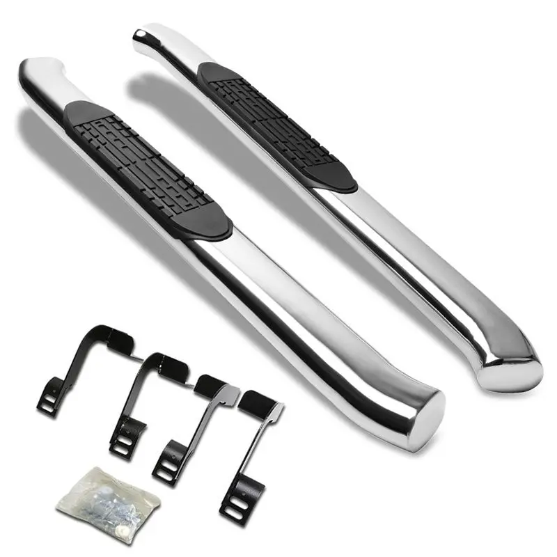 (Curved End Oval Metal) Running Board Nerf Bar For 09+ Ram 1500/2500/3500 [Standard Cab] 1