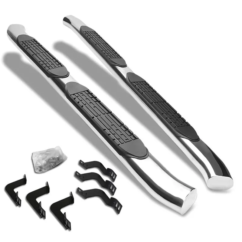 (Curved End Oval Metal) Running Board Nerf Bar For 07-21 Toyota Tundra (Xk50 2Nd Gen) [Extended Cab] 1