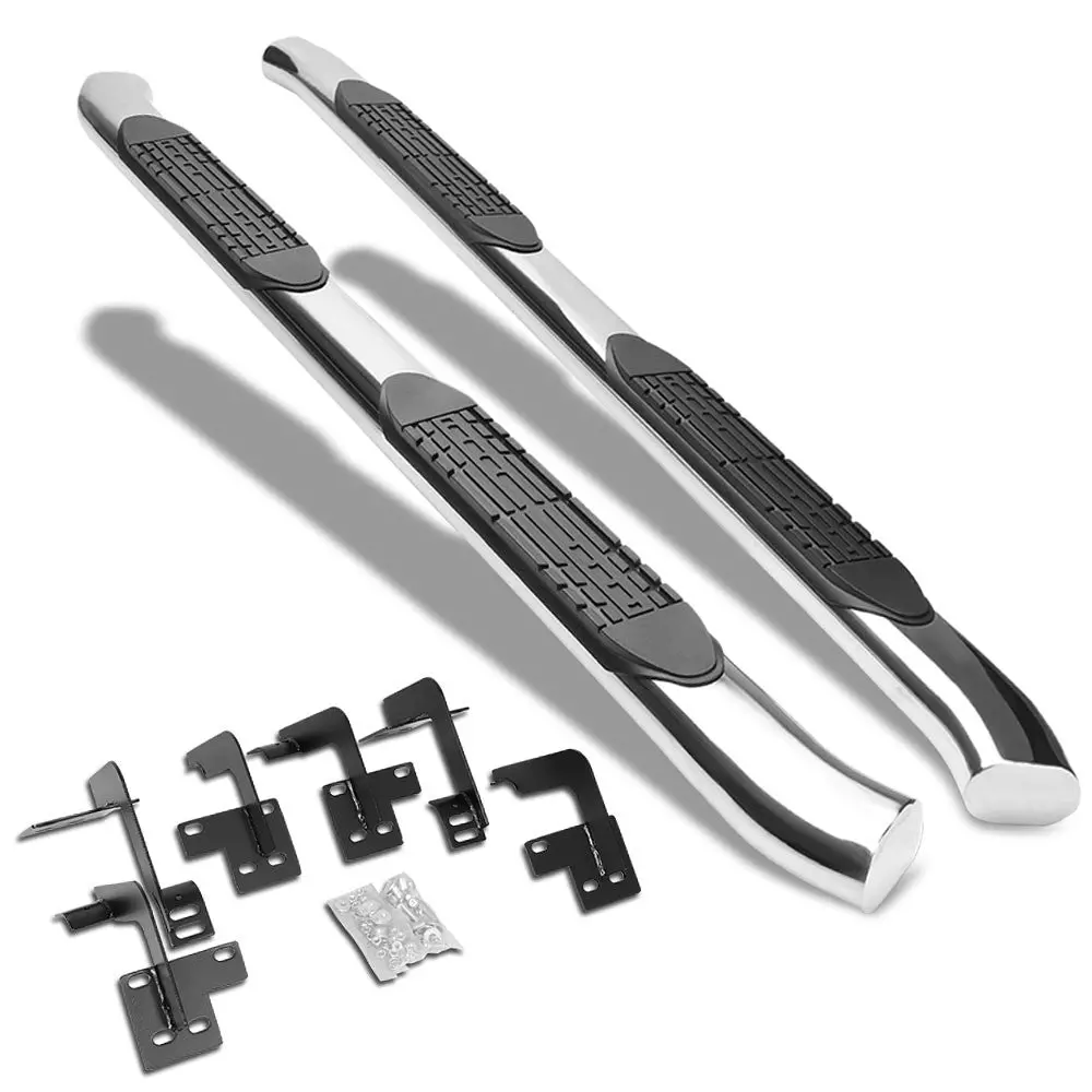 (Curved End Oval Metal) Running Board Nerf Bar For 19+ Ram 1500 (Dt 5Th Gen) [Extended Cab] 1