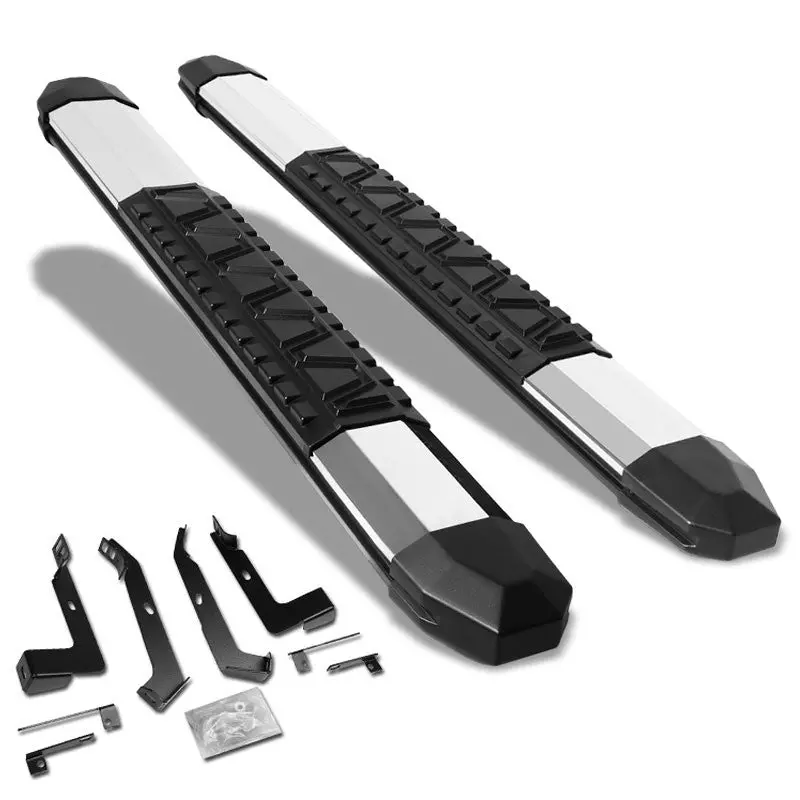 (Extruded Trapezoid Metal) Running Board Nerf Bar For Dodge 02-08 Ram 1500/03-09 Ram 2500 3500 [Standard Cab] 1