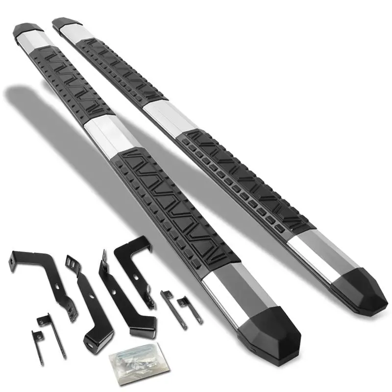 (Extruded Trapezoid Metal) Running Board Nerf Bar For 02-08 Dodge Ram 1500/03-09 Dodge Ram 2500 3500 [Crew Cab] 1