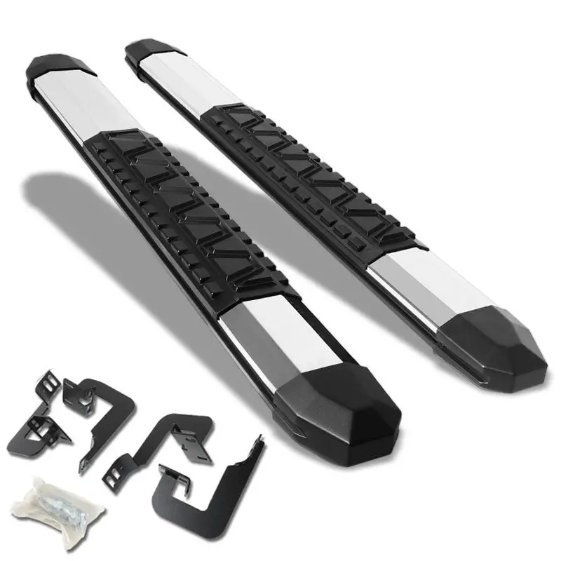 (Extruded Trapezoid Metal) Running Board Nerf Bar For 04-14 Ford F-150 (P221 11Th, P415 12Th Gen) [Standard Cab] 1