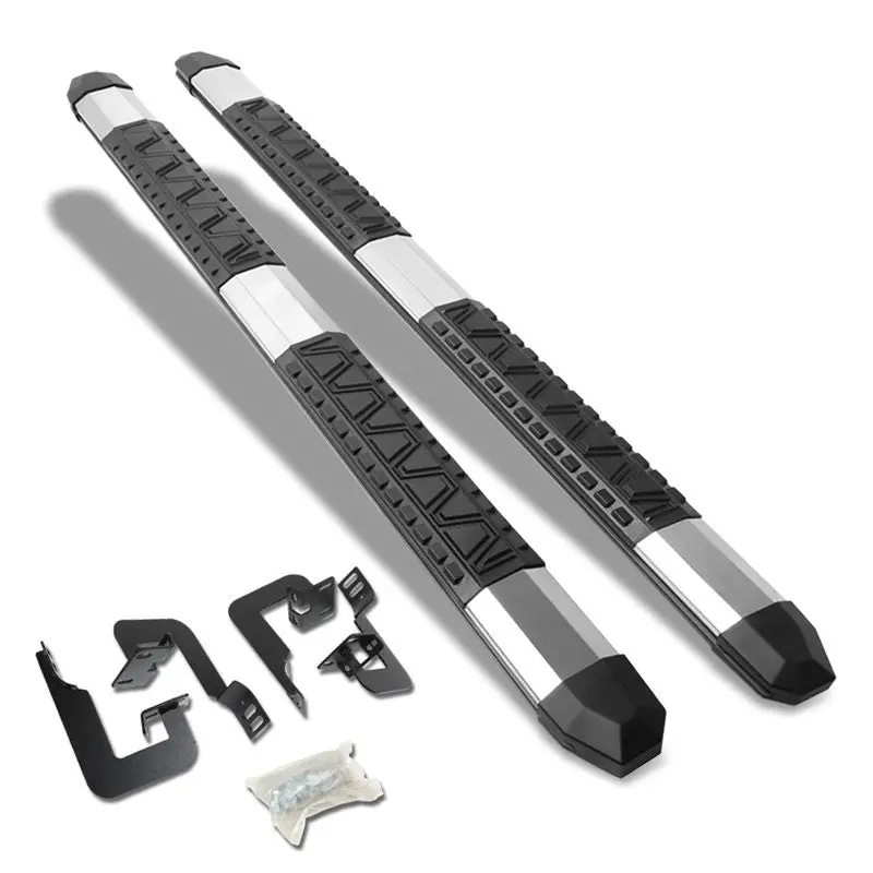 (Extruded Trapezoid Metal) Running Board Nerf Bar For 04-14 Ford F-150 (P221 11Th, P415 12Th Gen) [Extended Cab] 1