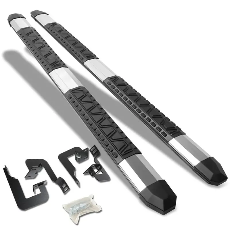 (Extruded Trapezoid Metal) Running Board Nerf Bar For 04-14 Ford F-150 (P221 11Th, P415 12Th Gen) [Crew Cab] 1