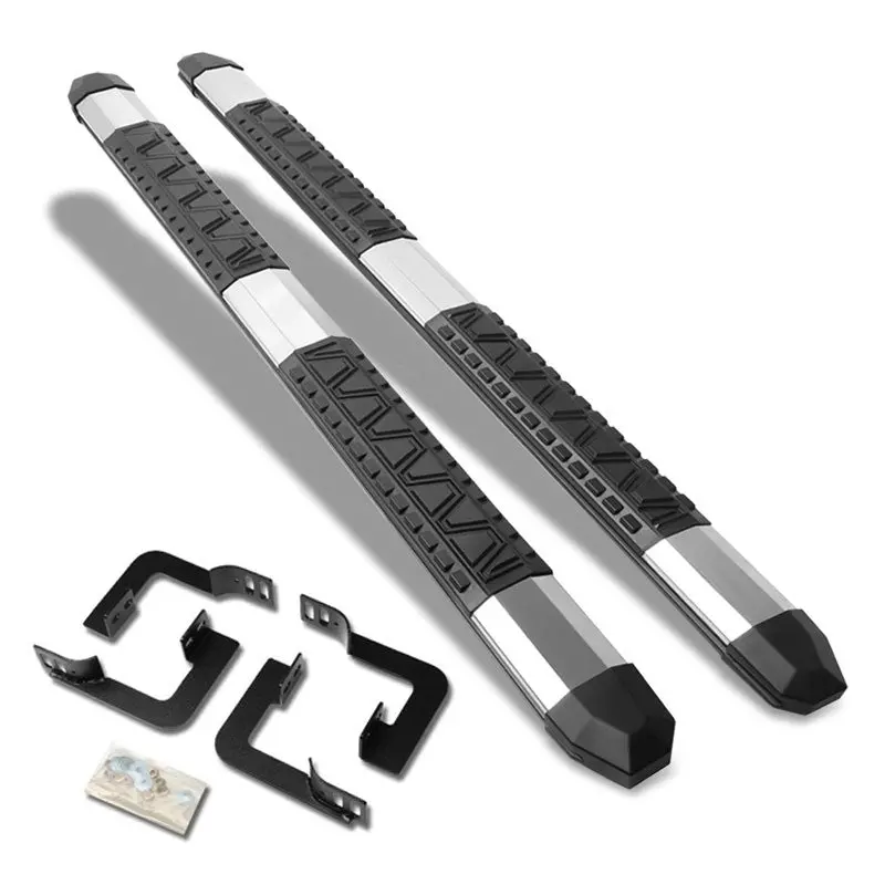 (Extruded Trapezoid Metal) Running Board Nerf Bar For 05-21 Nissan Frontier (D40 2Nd Gen) [Extended Cab] 1