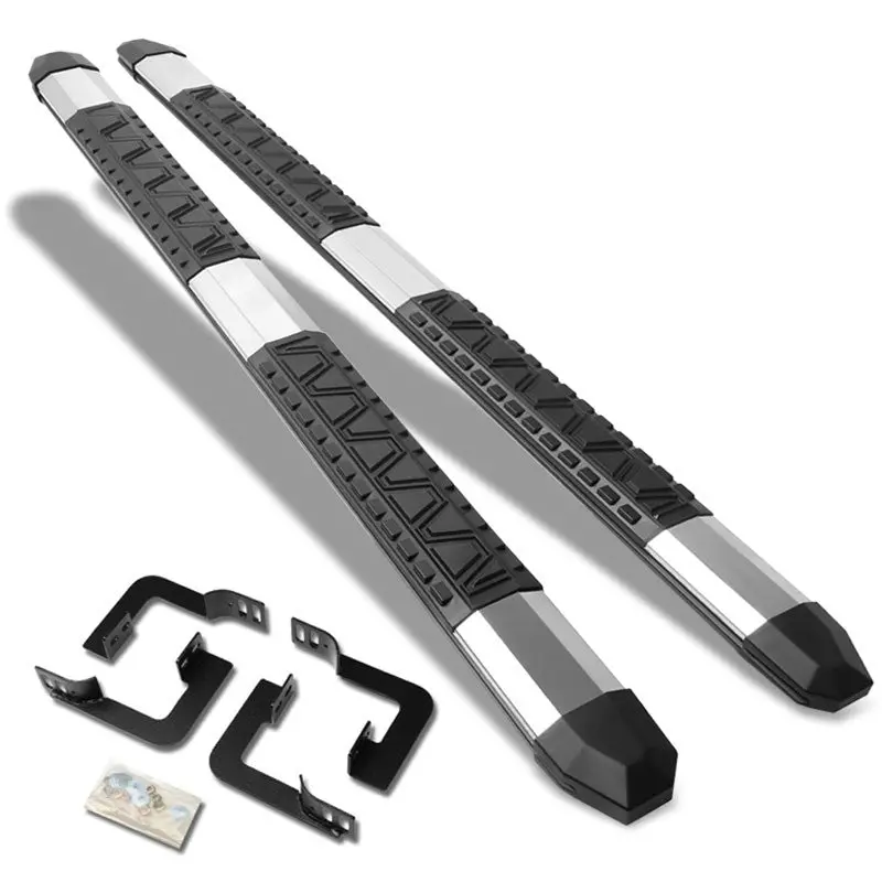 (Extruded Trapezoid Metal) Running Board Nerf Bar For 05-21 Nissan Frontier (D40 2Nd Gen) [Crew Cab] 1