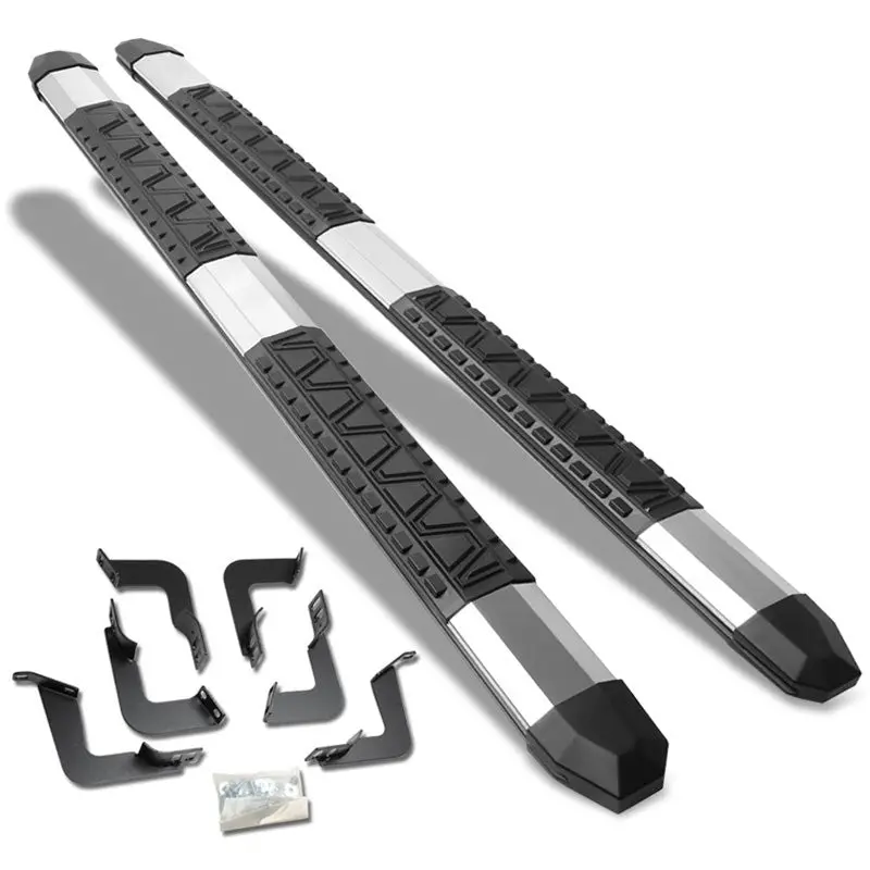 (Extruded Trapezoid T2 Metal) Running Board Nerf Bar For 07-21 Toyota Tundra (Xk50 2Nd Gen) [Crew Cab] 1