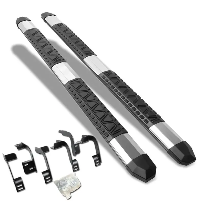 (Extruded Trapezoid Metal) Running Board Nerf Bar For 09-18 Ram 1500/19+ Ram 1500 Classic [Extended Cab] 1