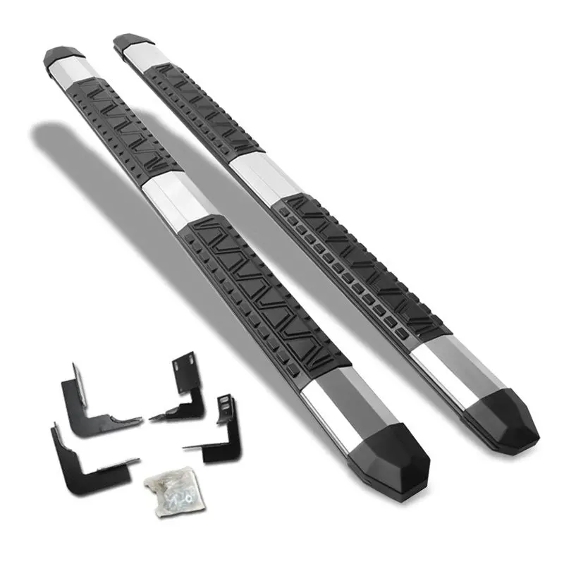 (Extruded Trapezoid Metal) Running Board Nerf Bar For 99-16 Ford F-250/350/450/550 Super Duty (Phn131) [Extended Cab] 1