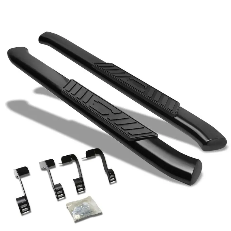 (Oval Tubular Black) Running Board Nerf Bar For 09+ Ram 1500/2500/3500 [Standard Cab] 1