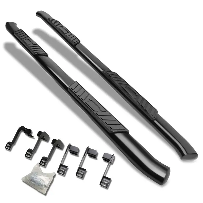 (Oval Tubular Black) Running Board Nerf Bar For 09-18 Ram 1500 2500 3500/19+ Ram 1500 Classic [Crew Cab] 1