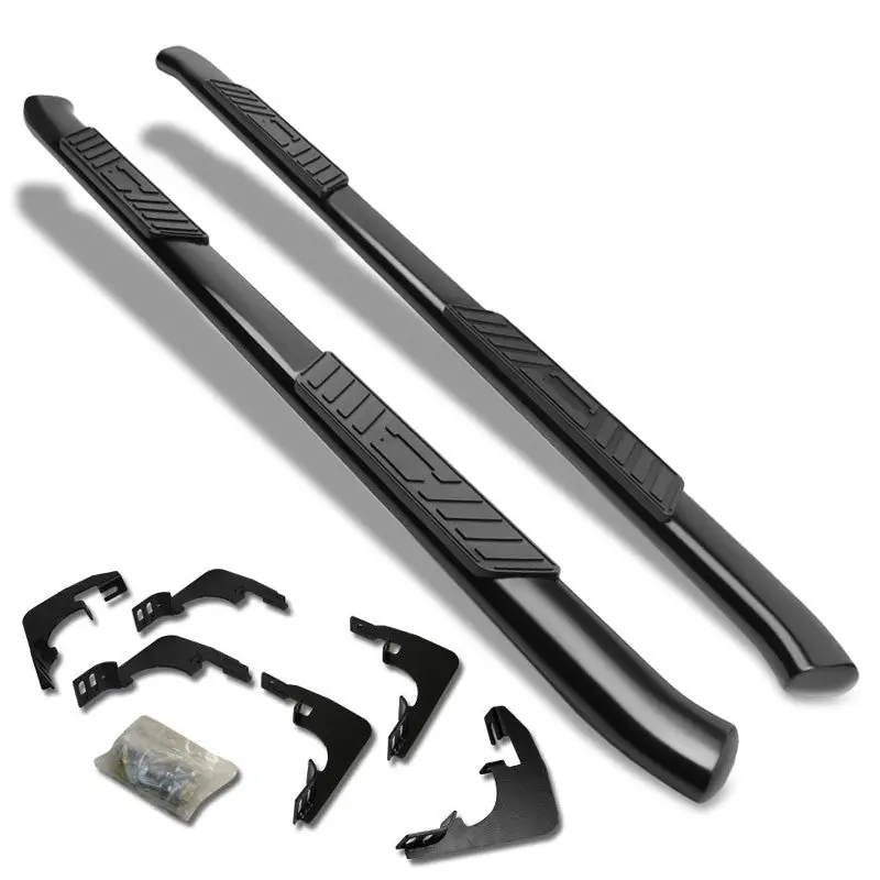 (Oval Tubular Black) Running Board Nerf Bar For 15+ Chevrolet Colorado (Rg)/15+ Gmc Canyon (Rg) [Crew Cab] 1