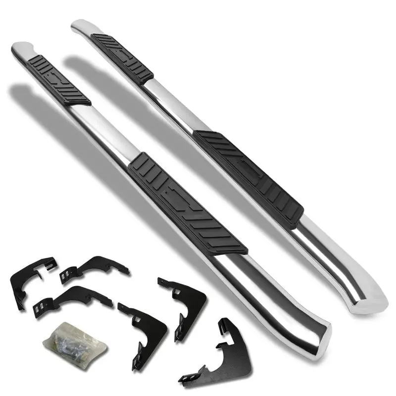(Oval Tubular Metal) Running Board Nerf Bar For 15+ Chevrolet Colorado (Rg)/15+ Gmc Canyon (Rg) [Crew Cab] 1